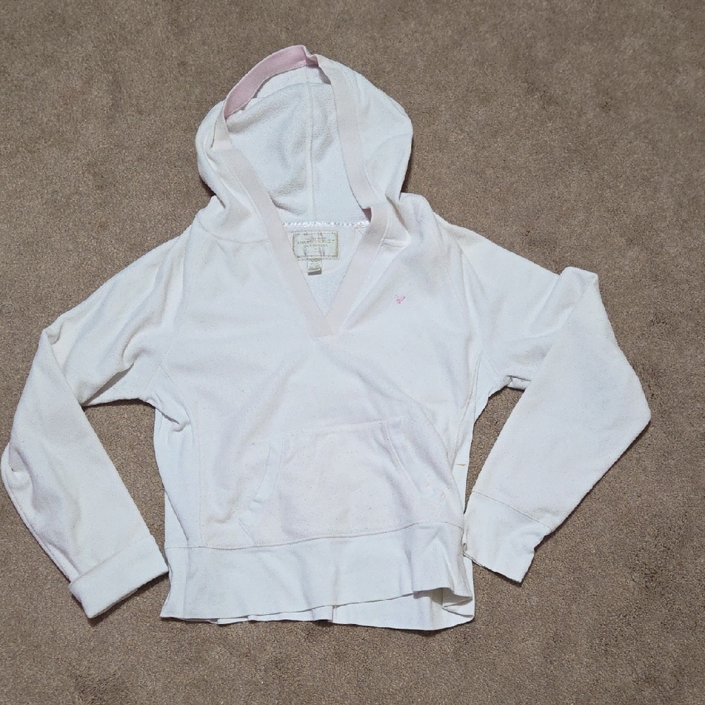American Eagle Outfitters Cream V-Neck Top